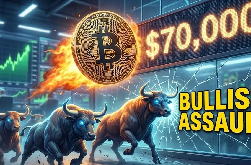  Bitcoin Price Explodes Higher, $70K Level Faces Fresh Bullish Assault