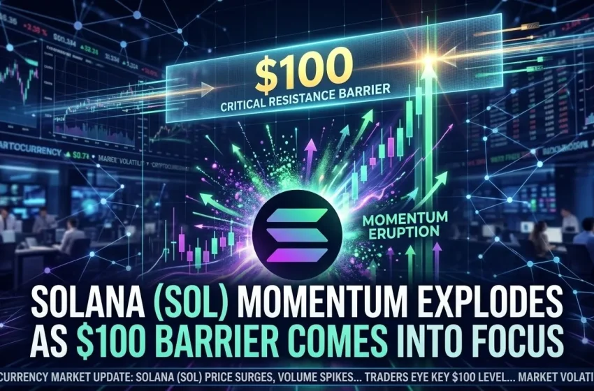  Solana (SOL) Momentum Explodes as $100 Barrier Comes Into Focus
